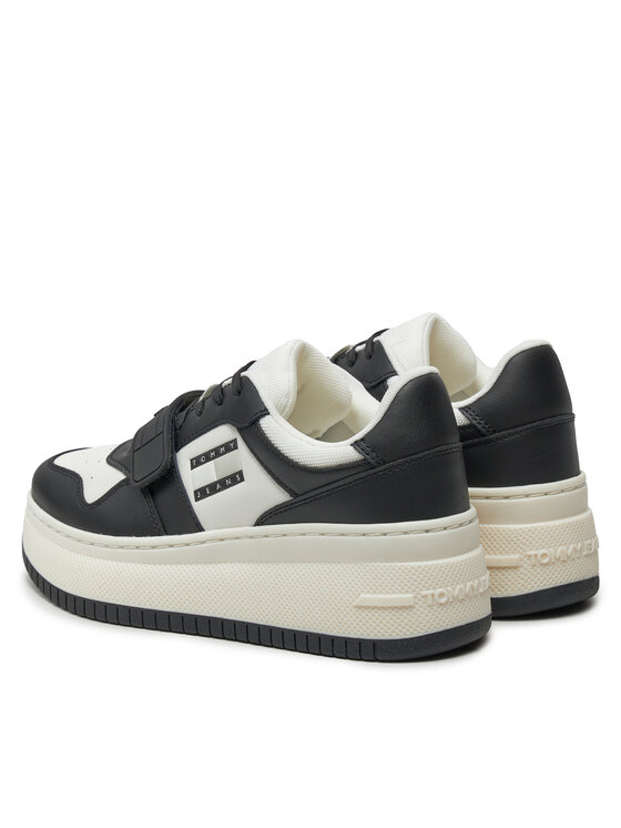 Tommy Jeans Tommy Jeans Tenisice Tjw Retro Basket Flatform Velcro EN0EN02573 Crna
