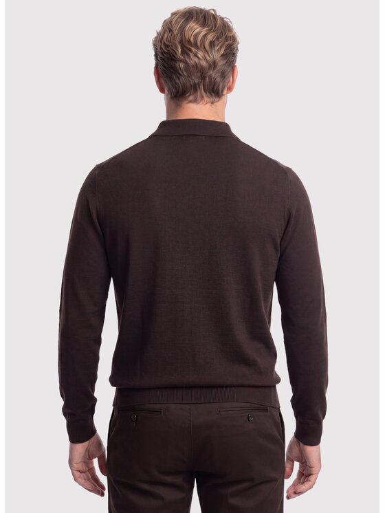 Pako Lorente Pako Lorente Sweter P26WF-2X-007 Brązowy Classic Fit