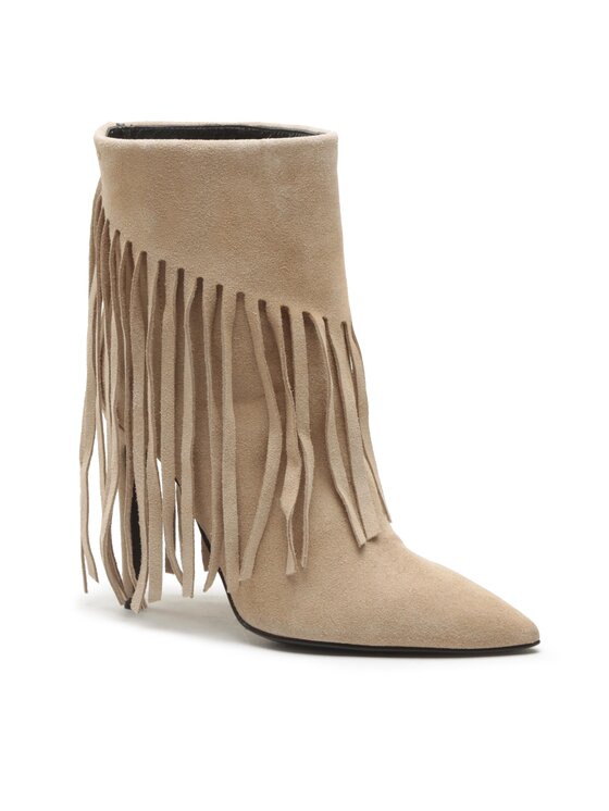 PINKO PINKO Cowboystiefel Olympe Tronchetto PE 23 BLKS1 100573 A0N8 Beige