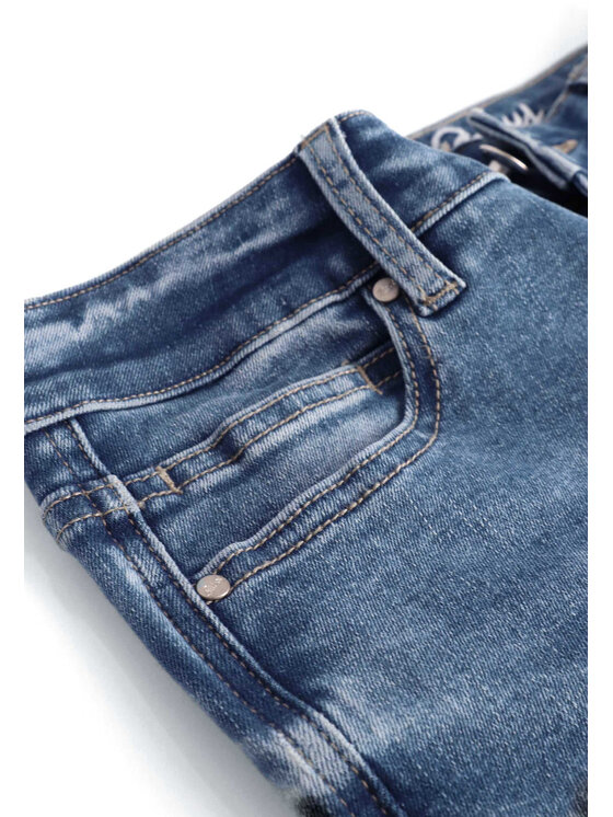 Volcano Volcano Jeansy D-AGNES 4 Niebieski Slim Fit