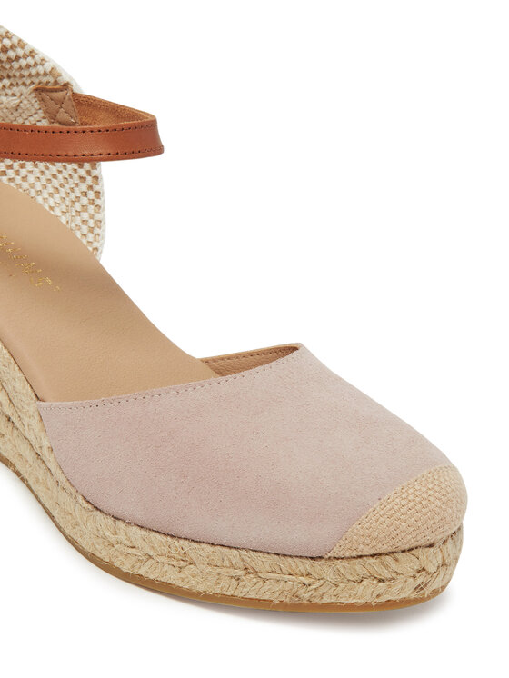 Genuins Genuins Espadrillid Carina Velour G106385 Roosa