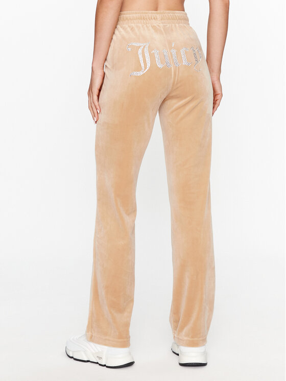 Juicy Couture Juicy Couture Spodnie dresowe Tina JCAPW045 Beżowy Regular Fit