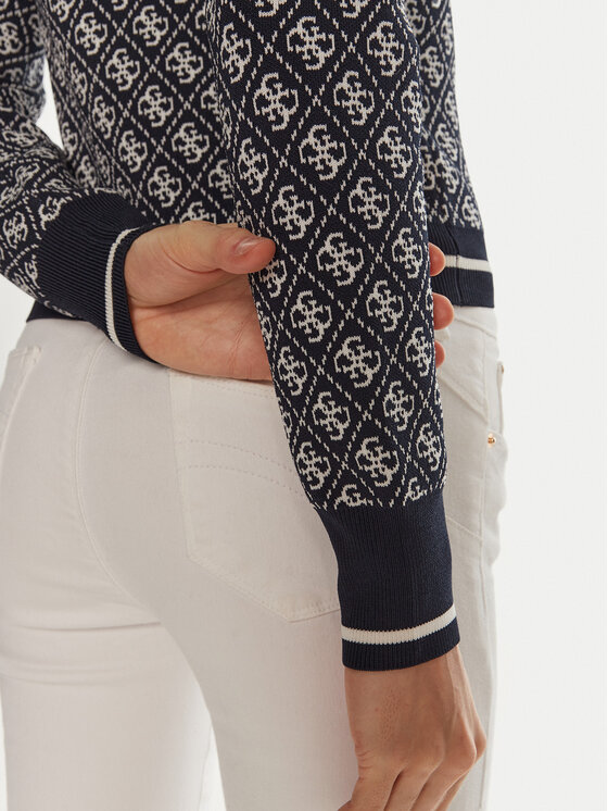 Guess Guess Πουλόβερ Lise W4BR21 Z37K0 Σκούρο μπλε Regular Fit
