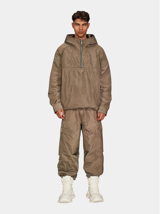MADE BY SOCIETY MADE BY SOCIETY Kurtka anorak Quiet Street Jacket - J17657 Beżowy Basic Fit