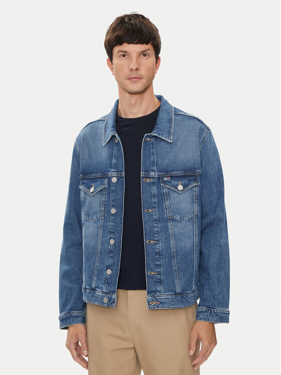 Tommy Jeans Tommy Jeans Traper jakna Ryan DM0DM20196 Plava Regular Fit