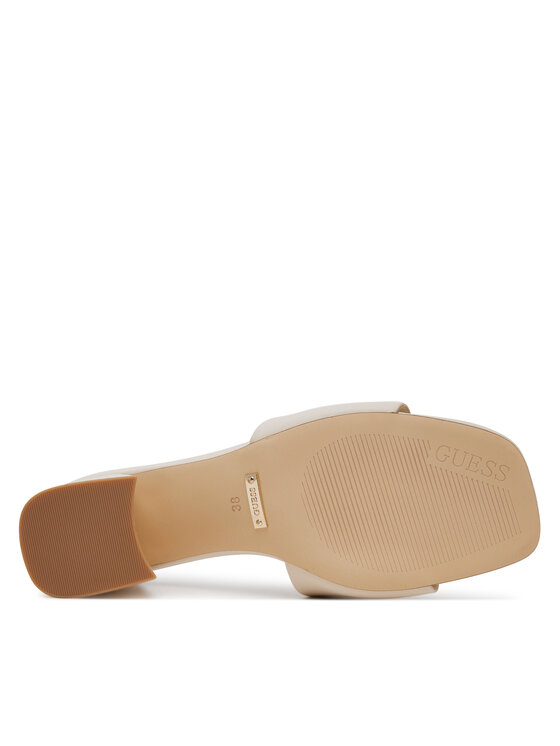 Guess Guess Şlapi Gals FLJGAS LEA03 Écru