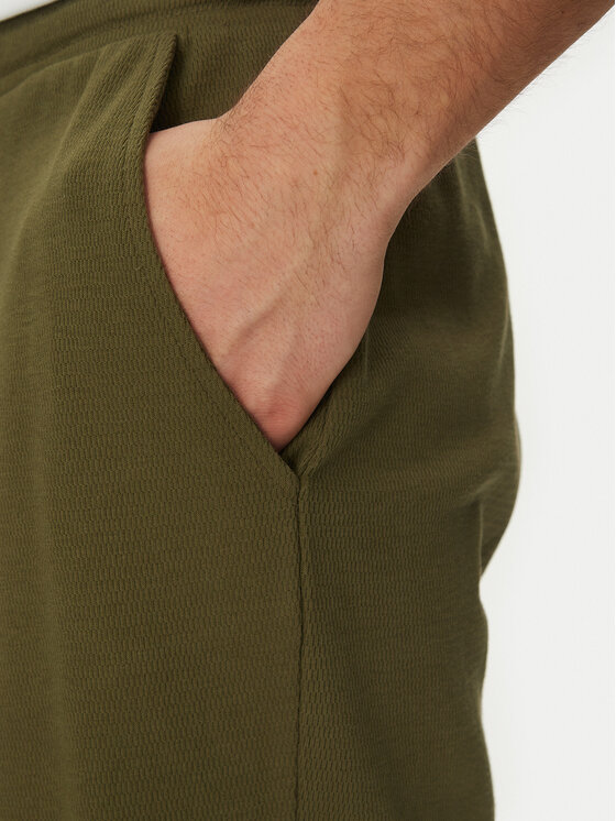 Guess Guess Szorty sportowe F5GD00 KC5Y1 Khaki Regular Fit