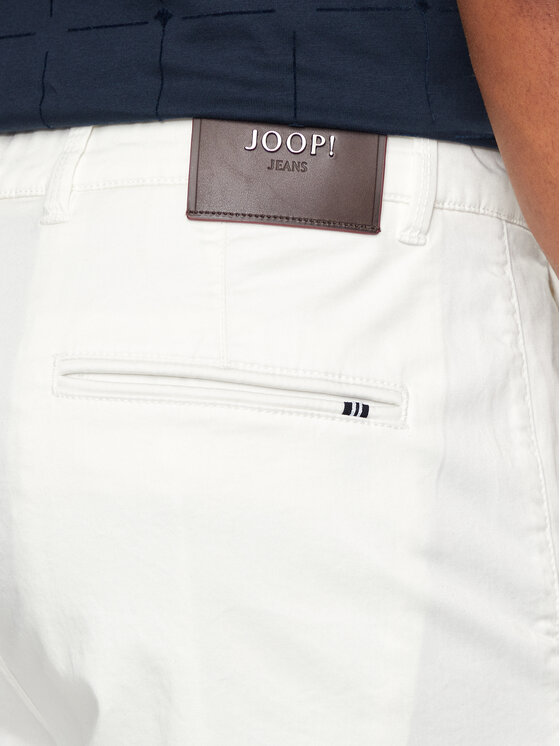 JOOP! Jeans JOOP! Jeans Szorty materiałowe 15 JJF-65Rudo-D 30041957 Biały Regular Fit