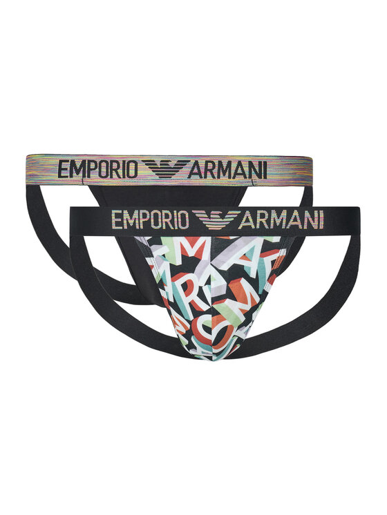 Komplet 2 par slipów Jock Strap Emporio Armani Underwear