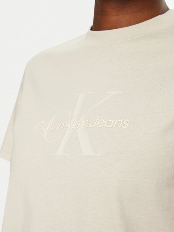 Calvin Klein Jeans Calvin Klein Jeans Póló J20J224983 Bézs Regular Fit