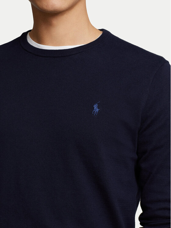 Polo Ralph Lauren Polo Ralph Lauren Πουλόβερ Ls Sf Cn Pp 710684957001 Σκούρο μπλε Slim Fit