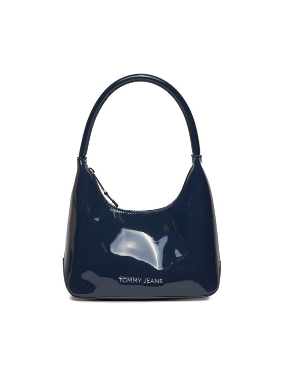 Geantă Tommy Jeans Tjw Ess Must Shoulder Bag Patent AW0AW16136 Bleumarin