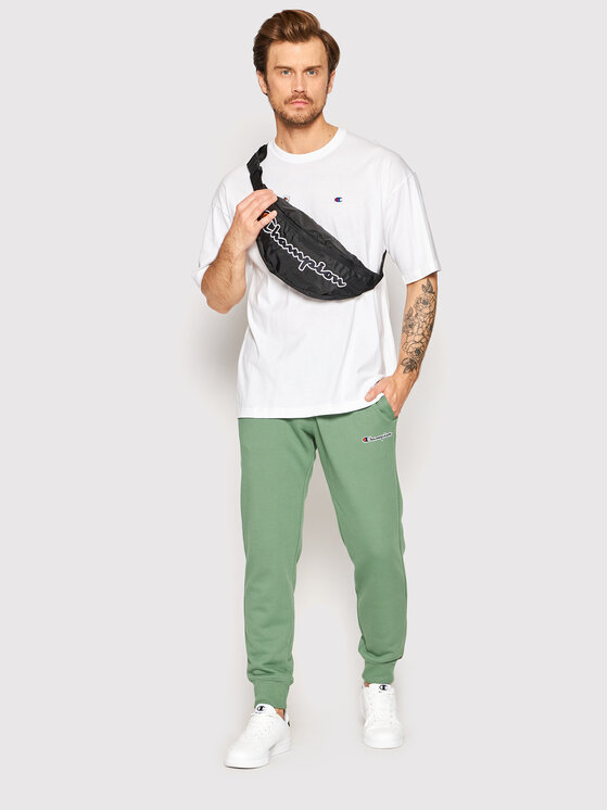 Champion Champion T-Shirt Small C Logo 216548 Weiß Muscle Fit