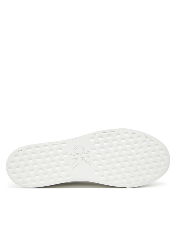 Calvin Klein Jeans Calvin Klein Jeans Sneakersy Vulc Flatform Lth YW0YW01886 Biały