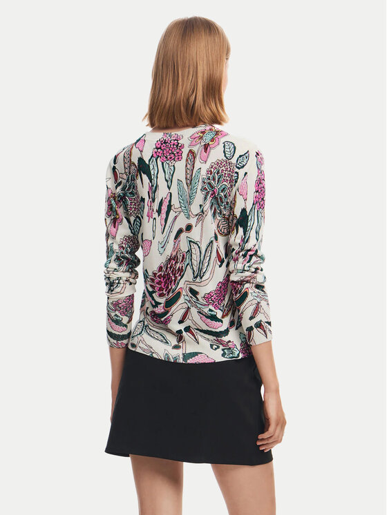 Desigual Desigual Džemper Manchester 24WWJF41 Šarena Regular Fit