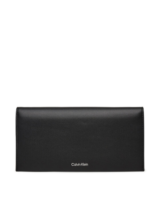 Zdjęcia - Portfel Calvin Klein  damski Ck Narrate Large Origami Wallet K60K613004 Czarny 