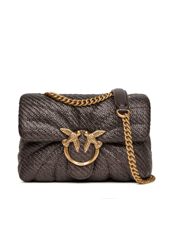 Geantă PINKO Love Puff Mini Cl PE 25 PLTT 100039 A2C8 Maro