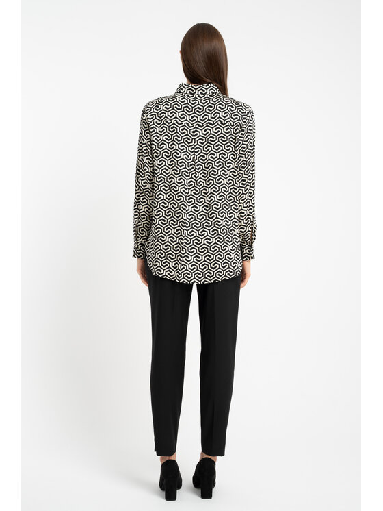 CLICK CLICK Πουκάμισο 10-6934 Μαύρο Regular Fit