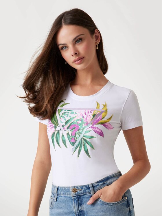 Guess T-Shirt 172941 Biały Classic Fit