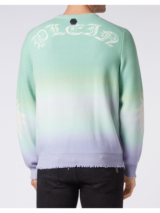 PHILIPP PLEIN PHILIPP PLEIN Sweter 3269 Kolorowy Regular Fit