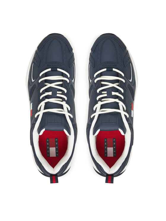 Tommy Jeans Tommy Jeans Sneakers Tjm Runner Leather EM0EM01621 Bleumarin