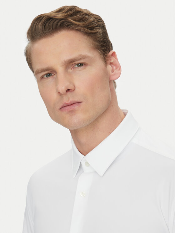 BOSS Boss Krekls P-Hank-S-Kent-C1-222 50503554 Balts Slim Fit
