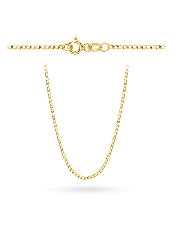 Fugart Fugart Naszyjnik Pancerka diamentowana 55cm FUG1-26-Ł00077-2 Złoty