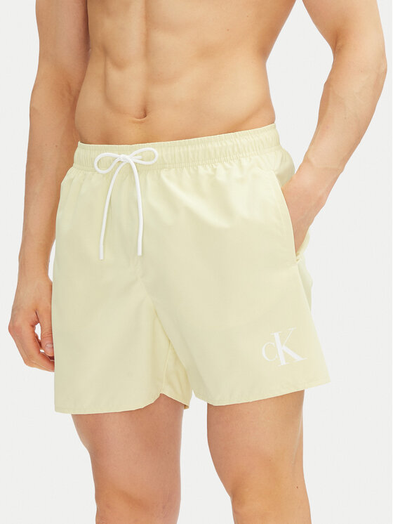 Calvin Klein Swimwear Calvin Klein Swimwear Плувни шорти KM0KM01101 Жълт Regular Fit