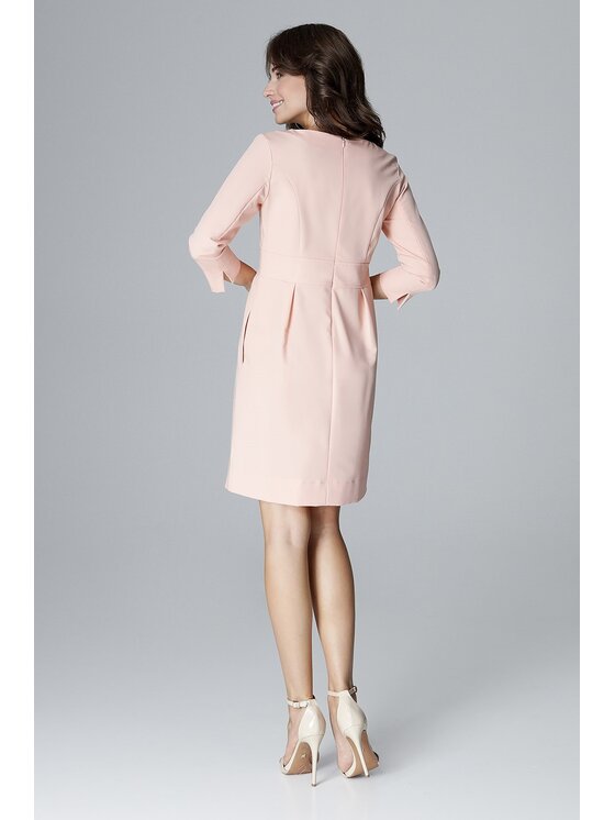 Lenitif Lenitif Vestito L004 Rosa Regular Fit