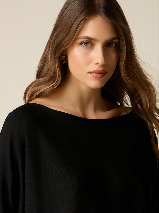 Oltre Oltre Maglione M579E001974N033 Nero Regular Fit