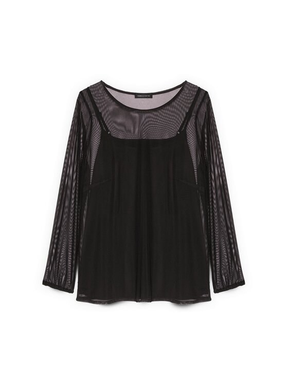 Fiorella Rubino Fiorella Rubino T-shirt G02ML008853N033 Nero Slim Fit