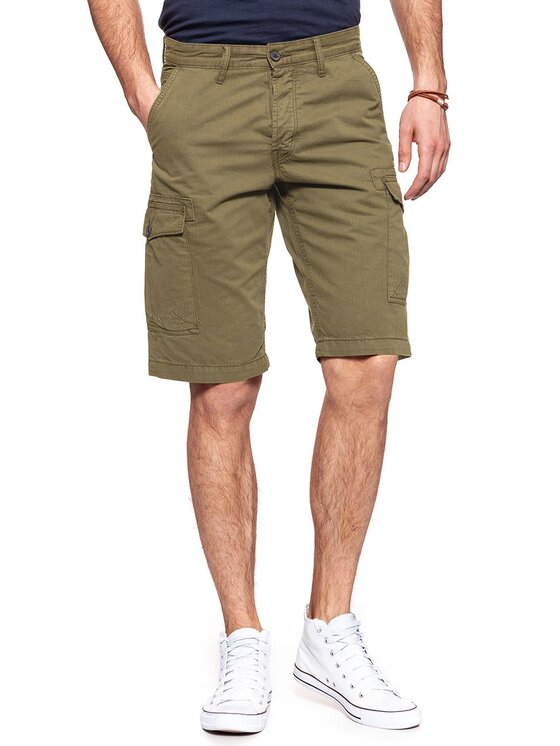 Wrangler Męskie Wrangler Szorty jeansowe, rozmiar W29 Zielone, CARGO SHORTS