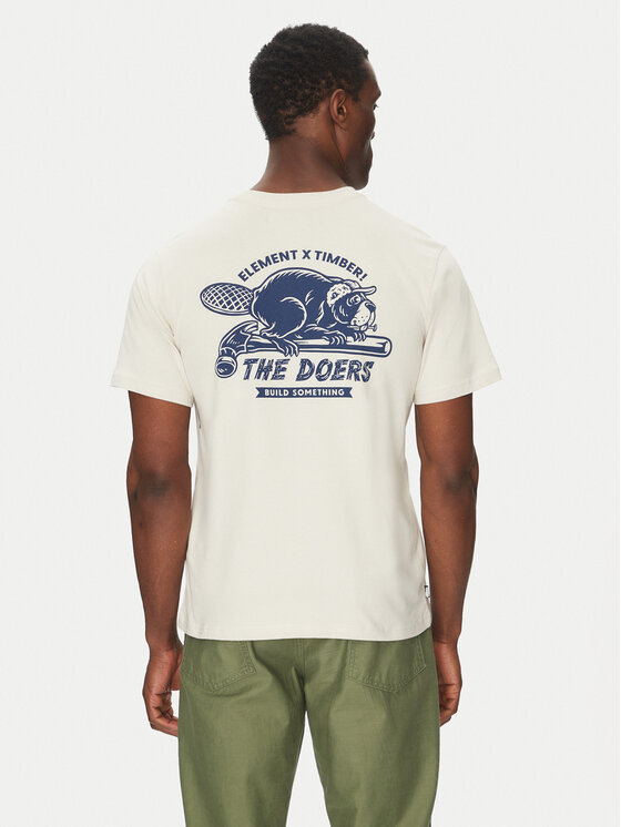 Element Element T-shirt ELYZT00518 Bež Regular Fit