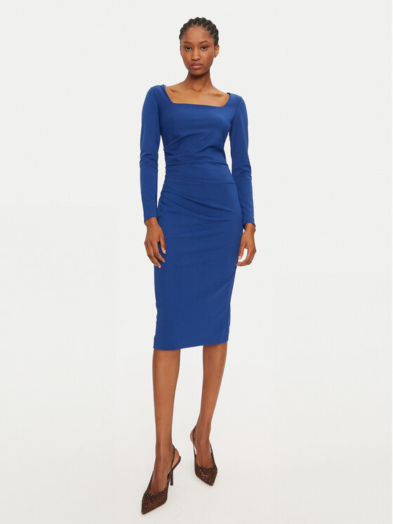 Rinascimento Rinascimento Koktel haljina 1000769355846 Plava Regular Fit