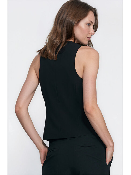 NIFE NIFE Kamizelka KA08 Czarny Tailored Fit