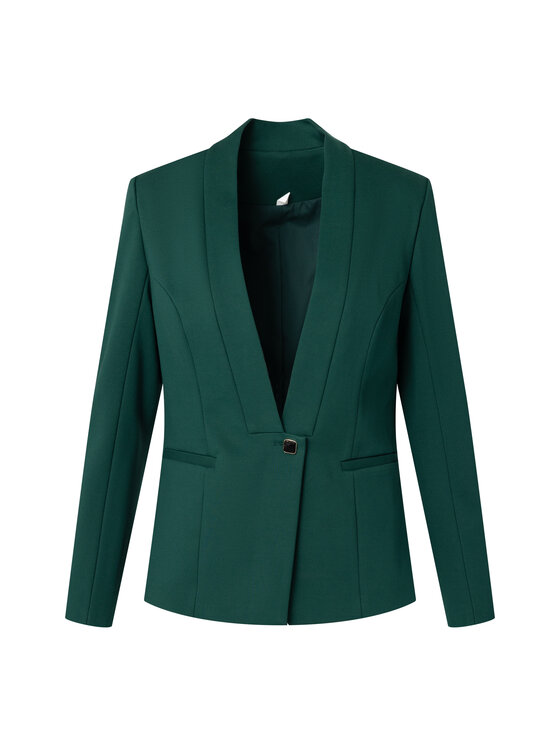 QUIOSQUE QUIOSQUE Sako 08230026 QUEEN SET JACKET Zelená Regular Fit