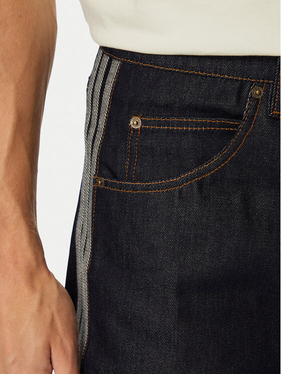 adidas adidas Farmer rövidnadrág Firebird Adicolor Jorts Mid-Rise KS6882 Sötétkék Regular Fit