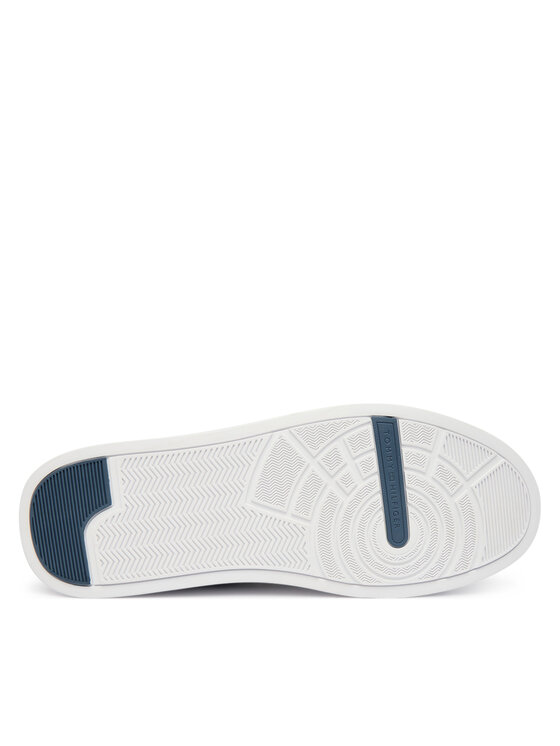 Tommy Hilfiger Tommy Hilfiger Sneakersy Th Court Suede FM0FM05824 Niebieski
