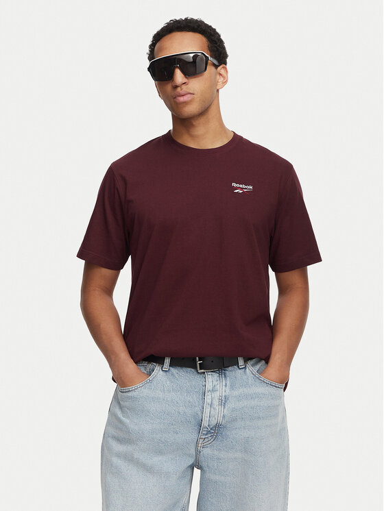 Reebok Тишърт Aurek RK25743CCM Бордо Regular Fit