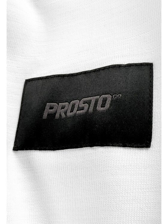 PROSTO. PROSTO. T-Shirt Jacquard Label KL261MTEE1041 Biały Oversize