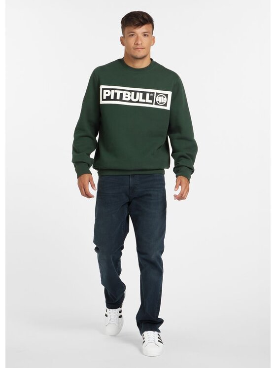 PITBULL PITBULL Bluza Sherwood Zielony Regular Fit