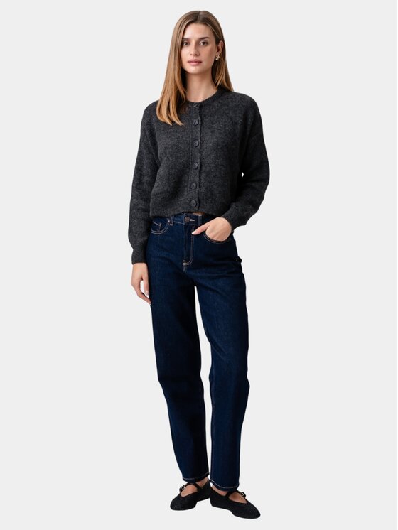 TeeShoppen TeeShoppen Kardigan 'Basic Collection' Zielony Regular Fit