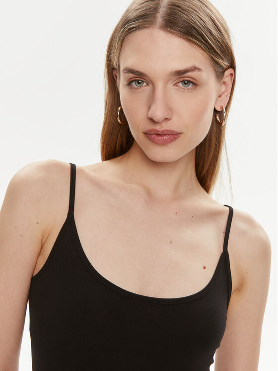 Gina Tricot Gina Tricot Топ 22470 Чорний Slim Fit