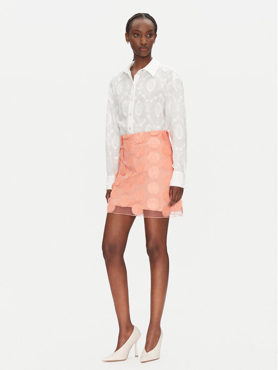 Bruuns Bazaar Bruuns Bazaar Spódnica mini Joannas BBW4545 Koralowy Regular Fit