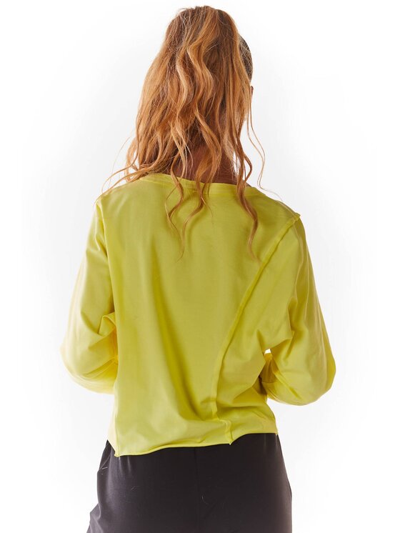 Infinite You Infinite You Bluzka M234 Żółty Basic Fit
