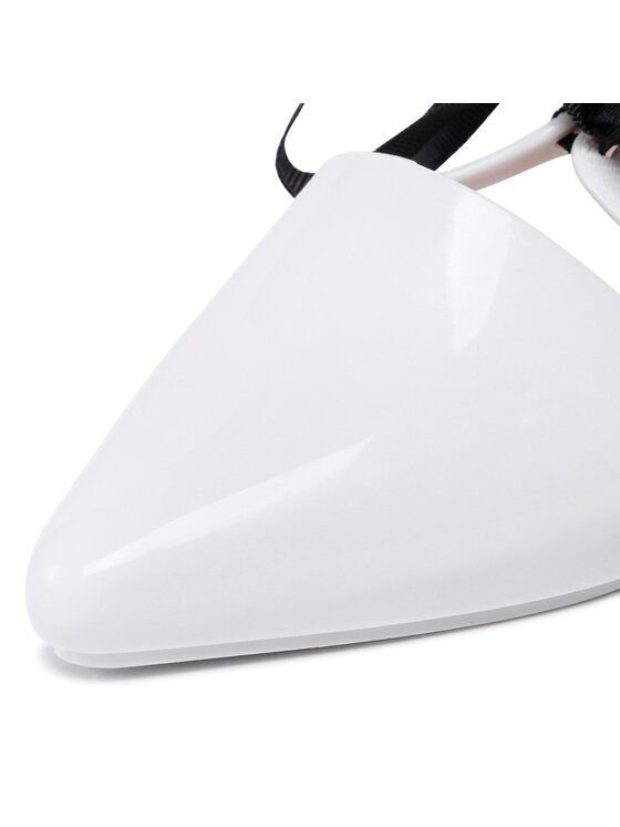 Melissa Melissa Ballerine Pointy Stripe Jason 33435 Bianco