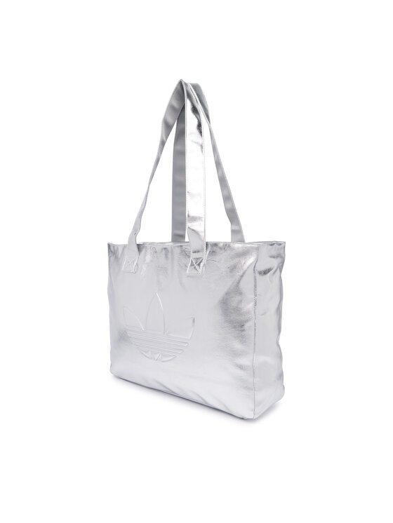 adidas adidas Handtasche Shopper Metallic Pu Bag KR1566 Silberfarben