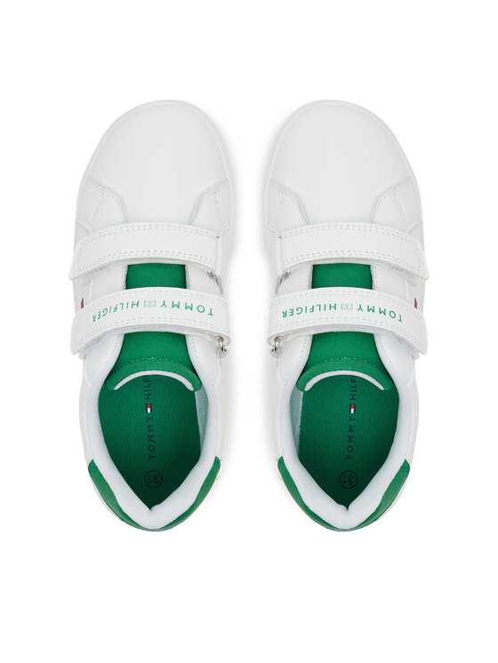Tommy Hilfiger Tommy Hilfiger Сникърси Low Cut Velcro Sneaker T1X9-33836-1355 S Бял