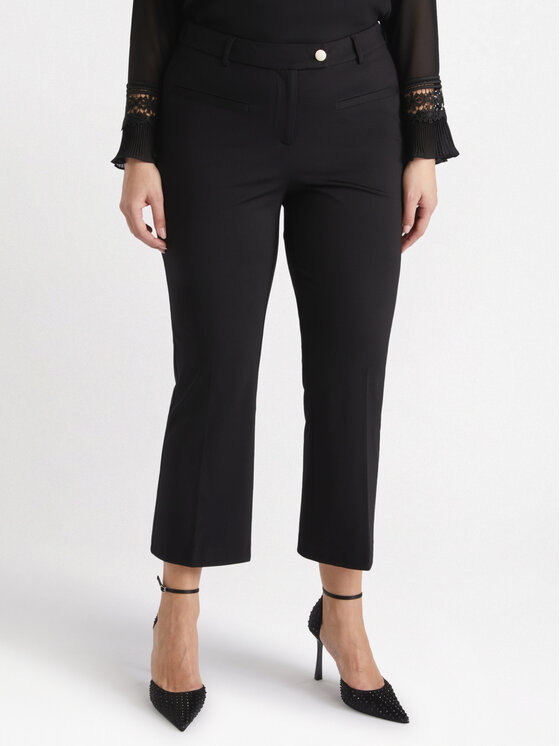 Fiorella Rubino Fiorella Rubino Pantaloni di tessuto P121L002043N033 Nero Flare Fit