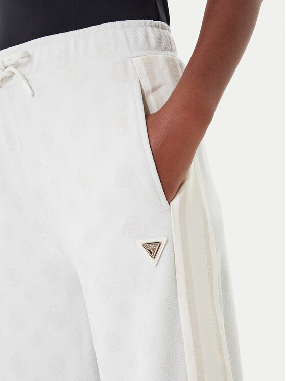 Guess Guess Pantaloni da tuta V5YB10 K0282 Écru Relaxed Fit